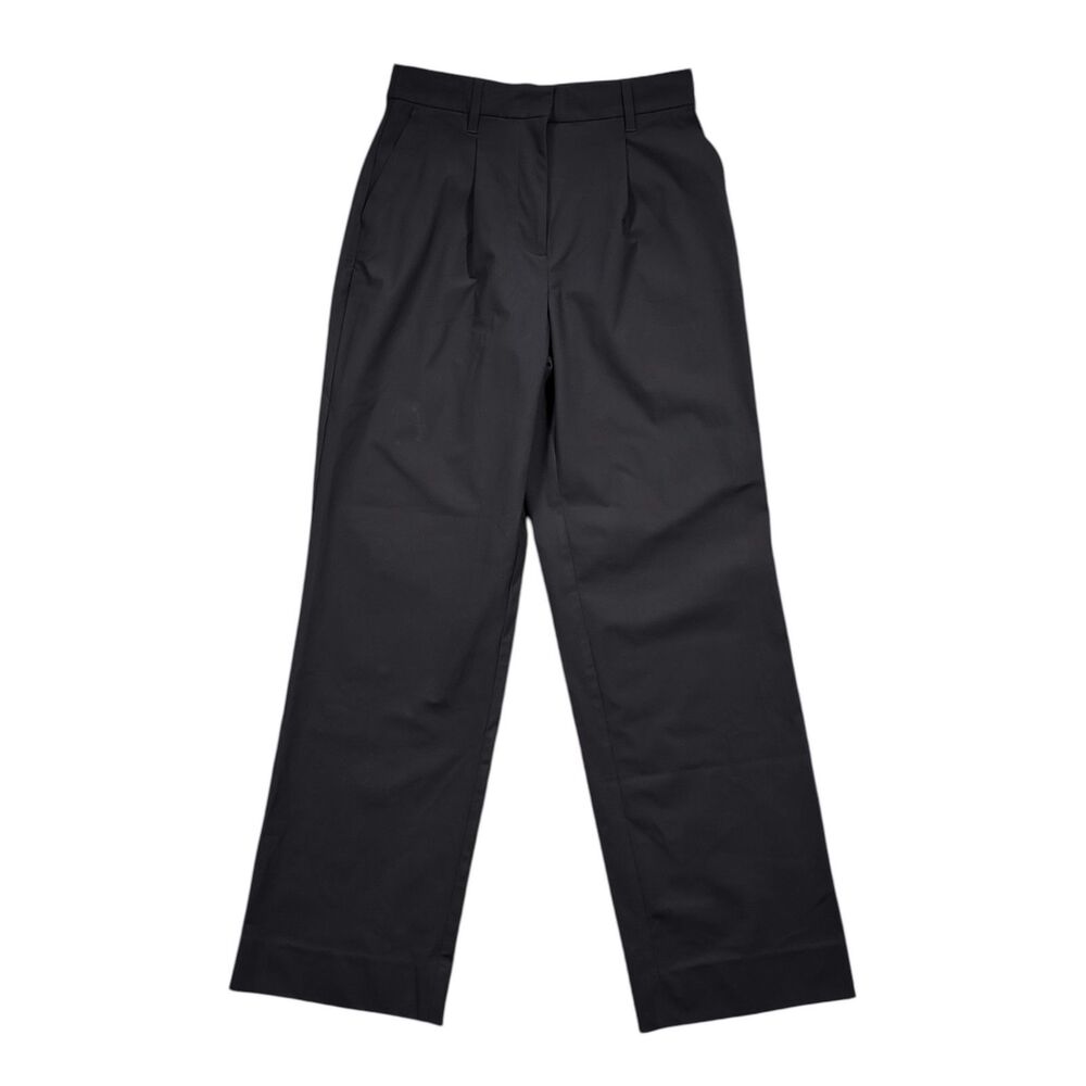 Rhone Womens Size 4 Black Pleated Trouser Pants Stretch Performance Straight Leg